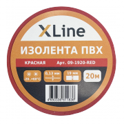 Изолента ПВХ 19 мм x 20 м X-Line, красная - 